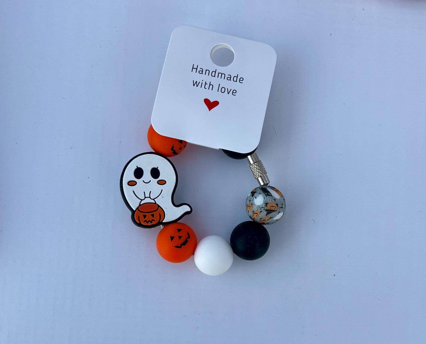 Halloween Tumbler Charm | Silicone Bead Cup Handle Accessory| Fall styles