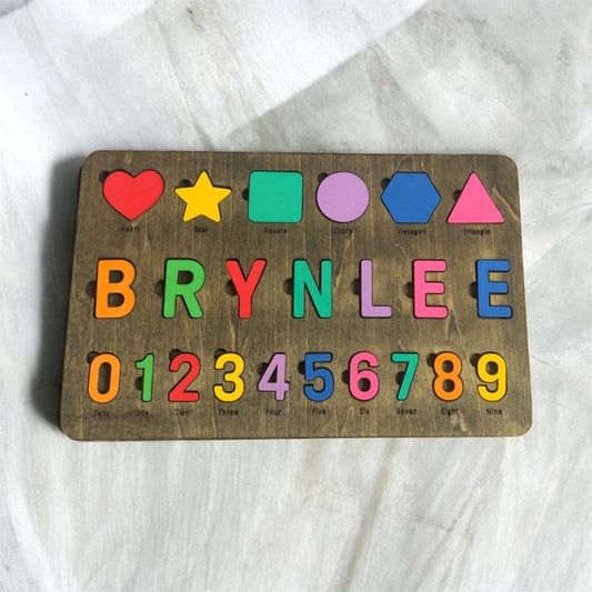 🧩 Personalized Wooden Name Puzzle