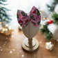 Pink & Green 5” Christmas Bow