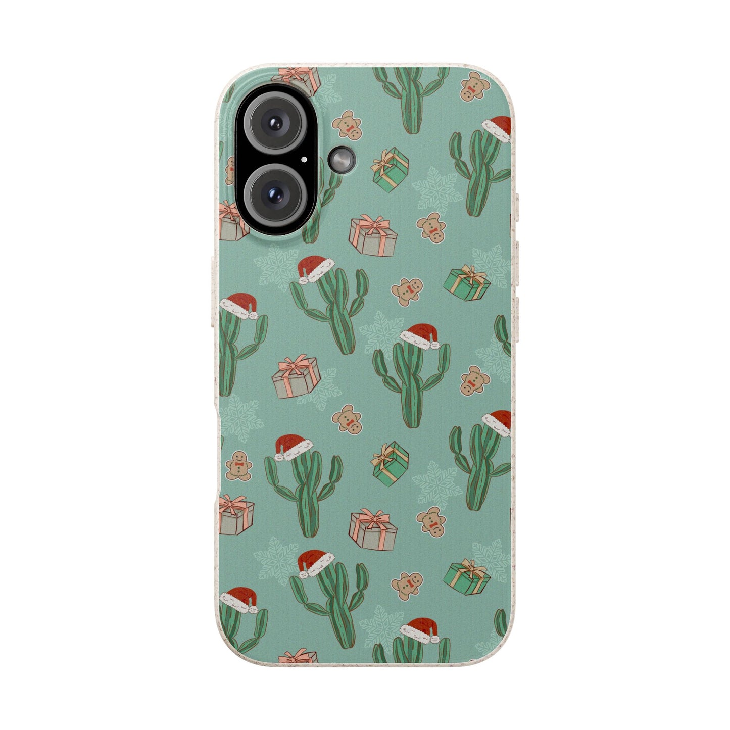 Cactus Santa Phone Case