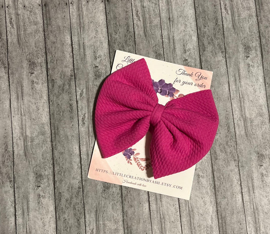 Solid Color Hair Bows