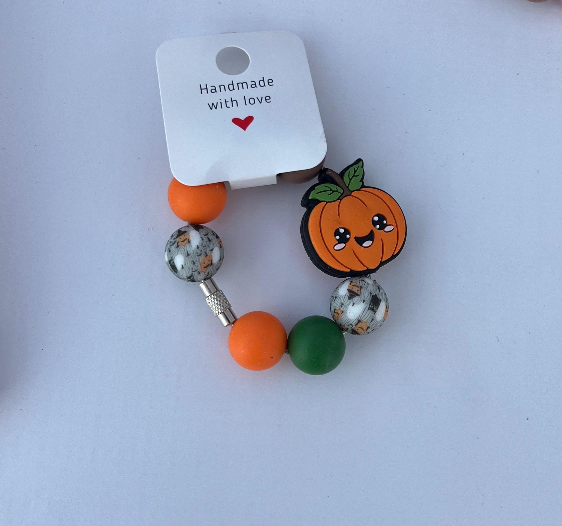 Halloween Tumbler Charm | Silicone Bead Cup Handle Accessory| Fall styles