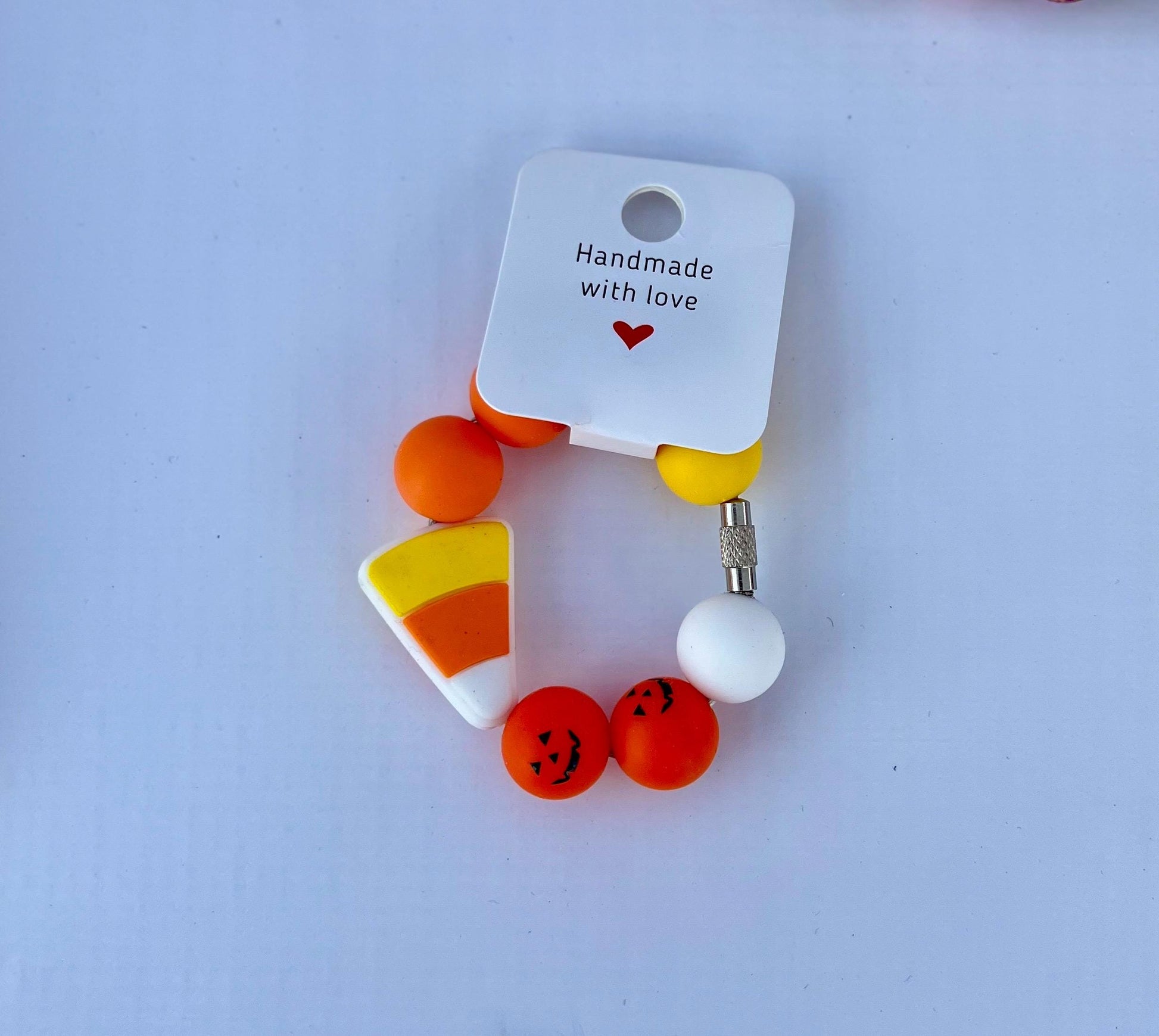 Halloween Tumbler Charm | Silicone Bead Cup Handle Accessory| Fall styles