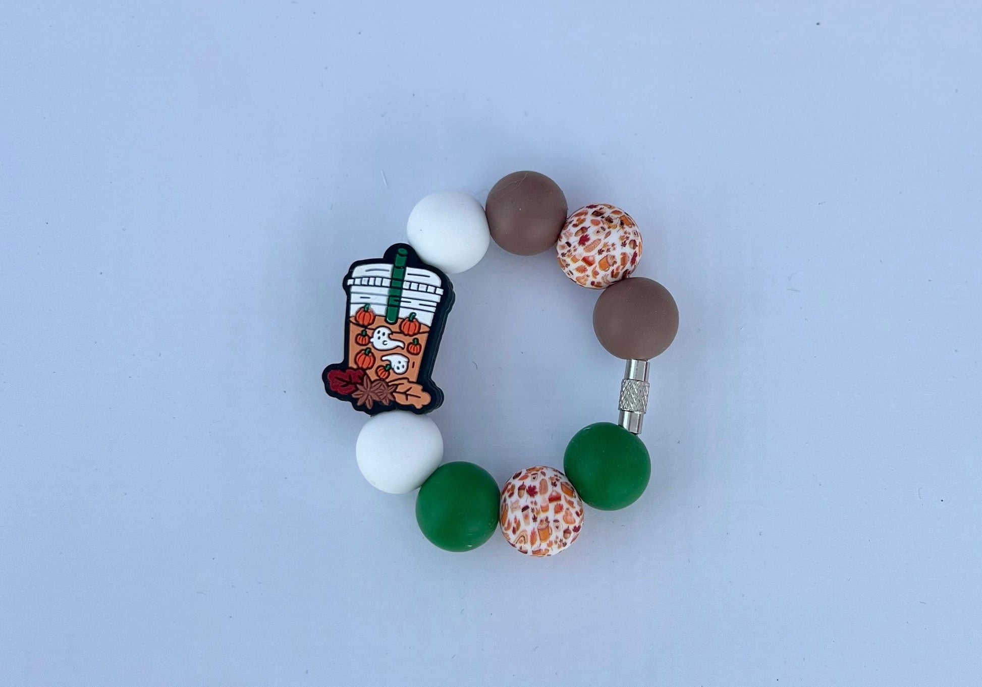 Halloween Tumbler Charm | Silicone Bead Cup Handle Accessory| Fall styles