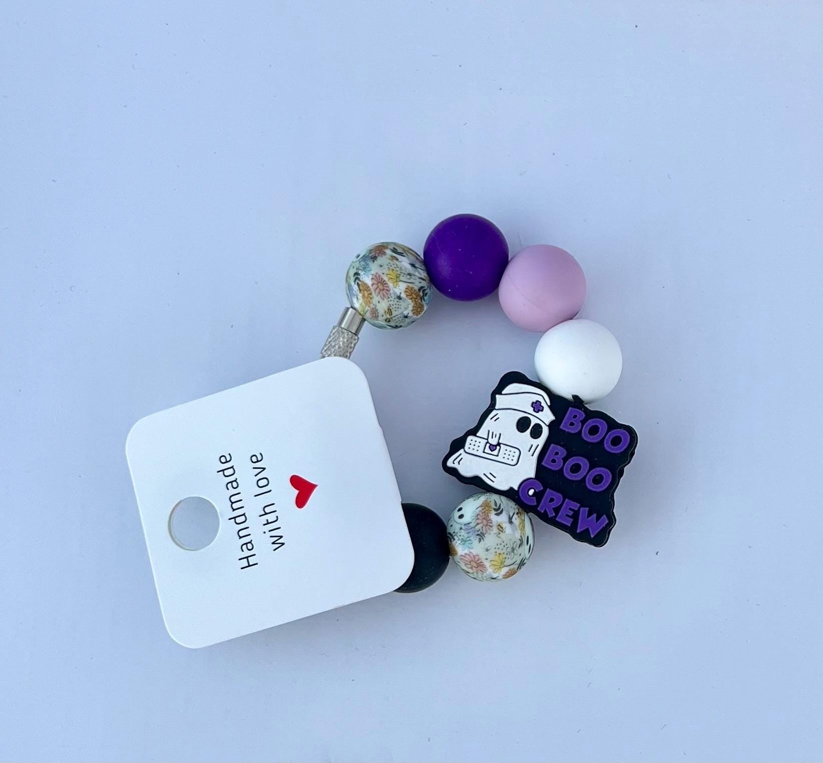 Halloween Tumbler Charm | Silicone Bead Cup Handle Accessory| Fall styles