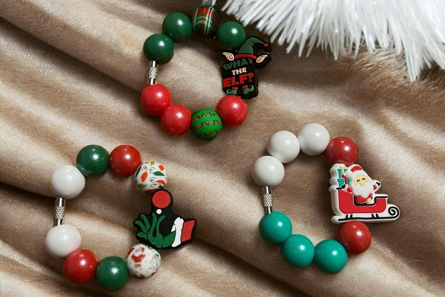 Tumbler Cup Charm | Stanley | Gifts For Her | Handle Charms | Silione Beads | Luggage Tag | Accessories | Keychain | Christmas Styles