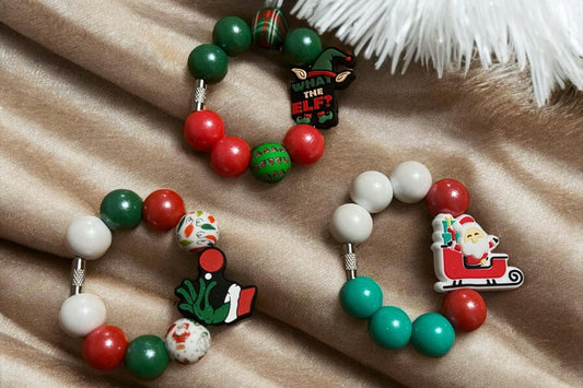 Tumbler Cup Charm | Stanley | Gifts For Her | Handle Charms | Silione Beads | Luggage Tag | Accessories | Keychain | Christmas Styles