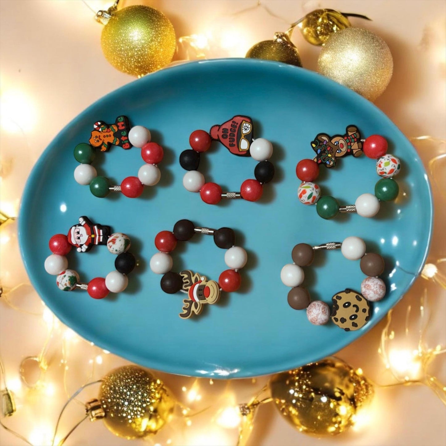 Tumbler Cup Charm | Stanley | Gifts For Her | Handle Charms | Silione Beads | Luggage Tag | Accessories | Keychain | Christmas